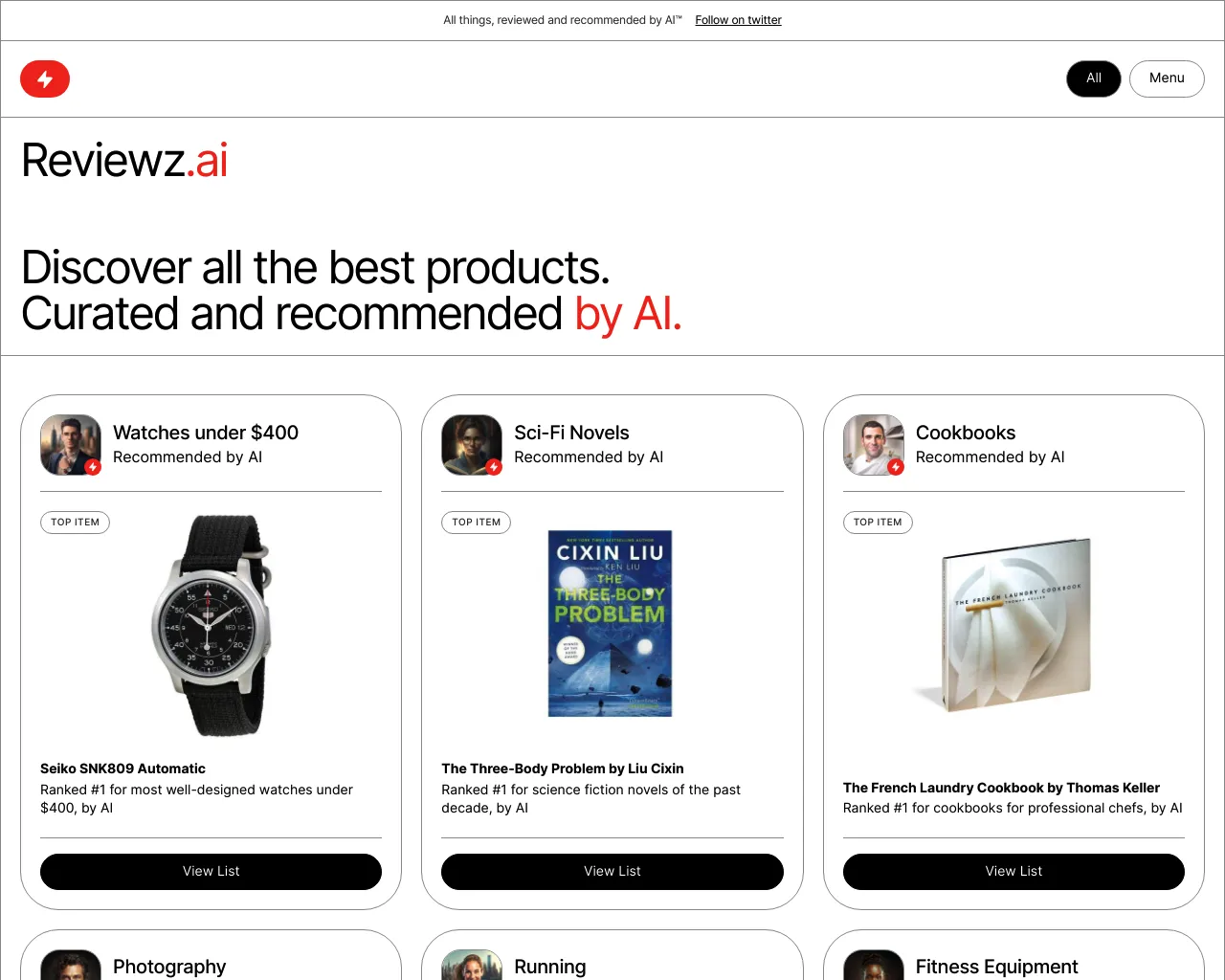 Reviewz.ai - Discover All the Best Products