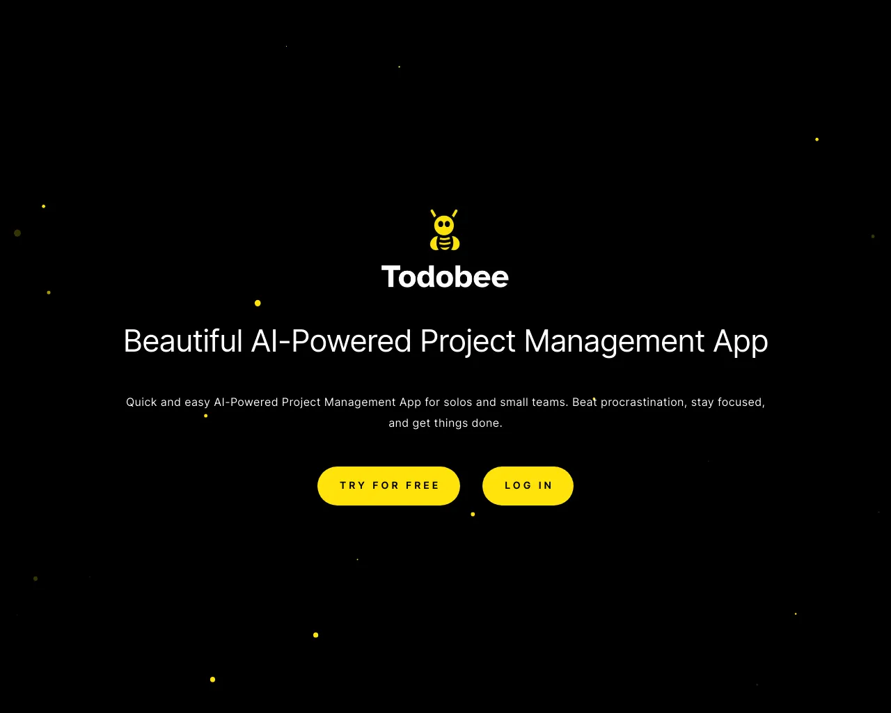 Beautiful AI-Powered Project Management App