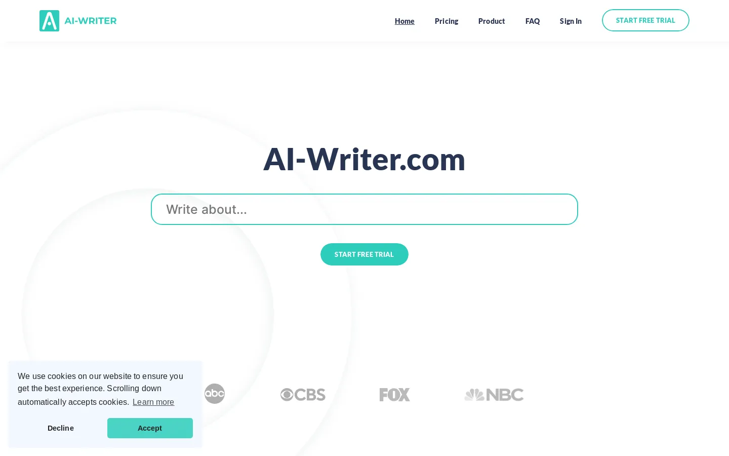 AI-Writer.com™ - The only AI Text Generator built to be trusted.