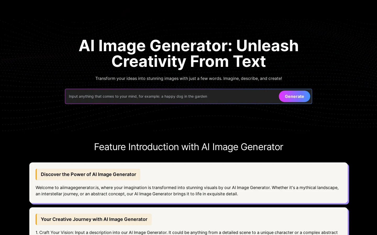 Free AI Image Generator From text