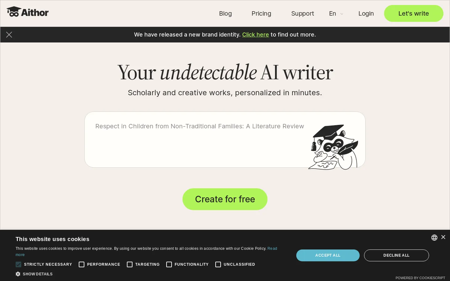 Aithor: Online essay and paper | Writing and paraphrasing tool