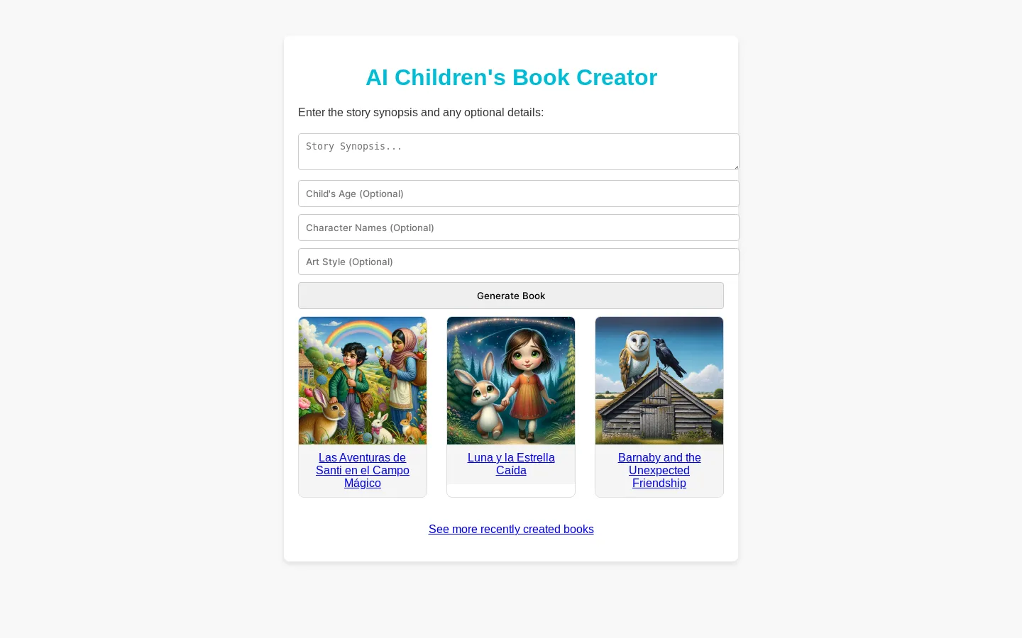 AI Children's Book Creator