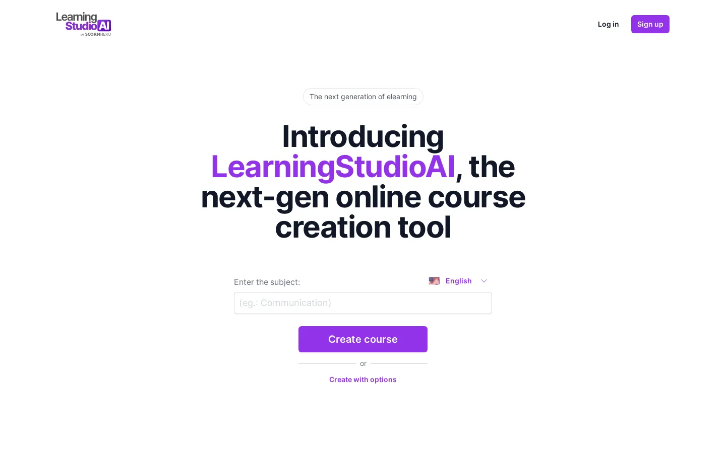 Create courses with AI-powered authoring tool | LearningStudioAI