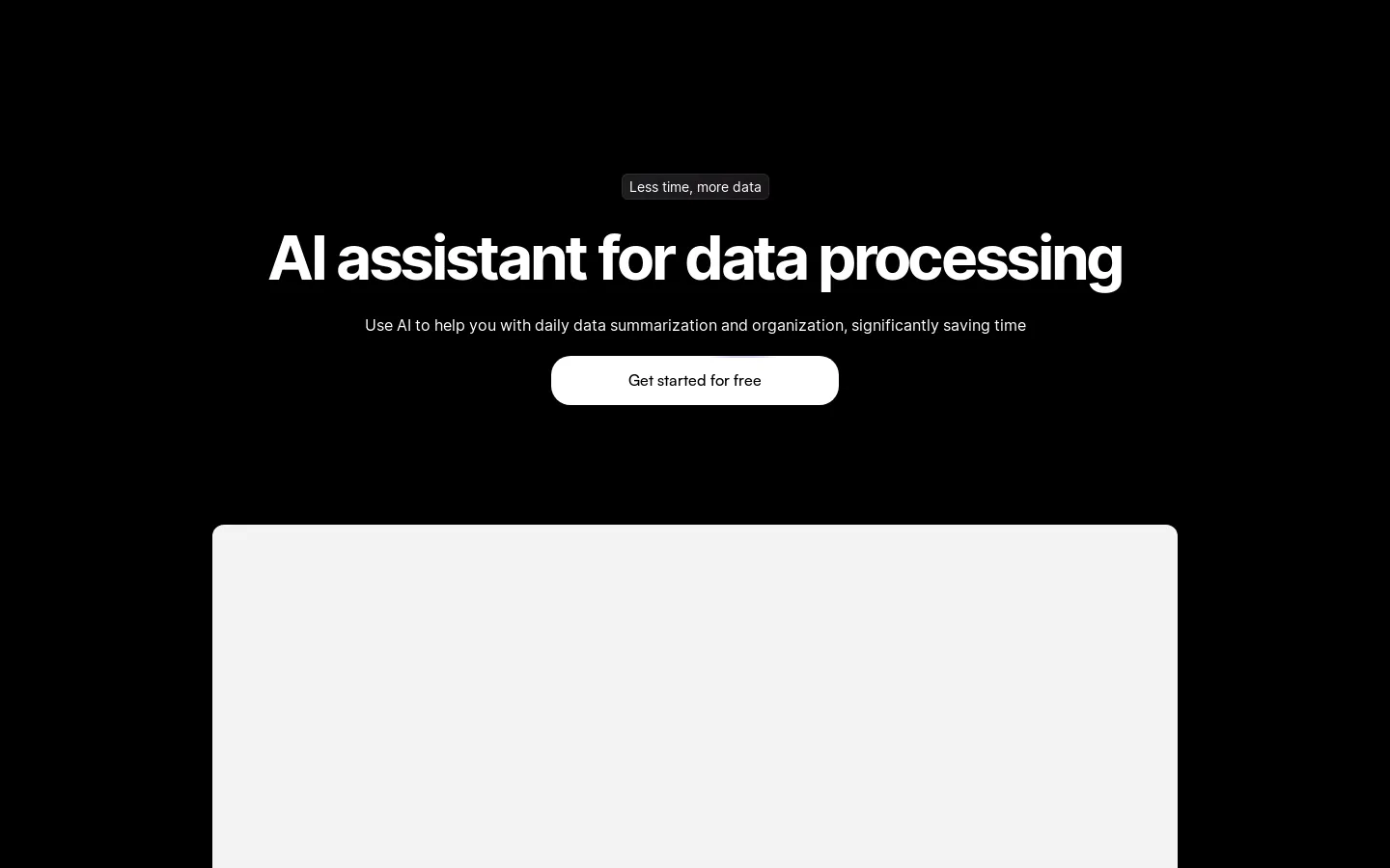 Tipis AI - AI assistant for data processing