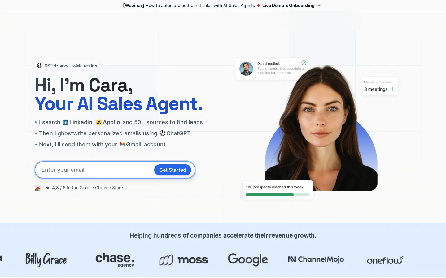 Meet Cara, Your AI Sales Agent.