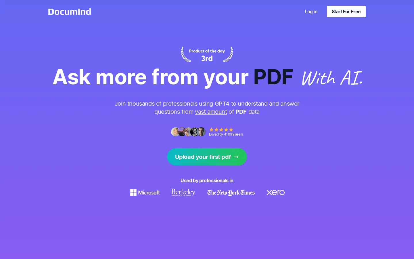 Documind - Chat with PDF AI
