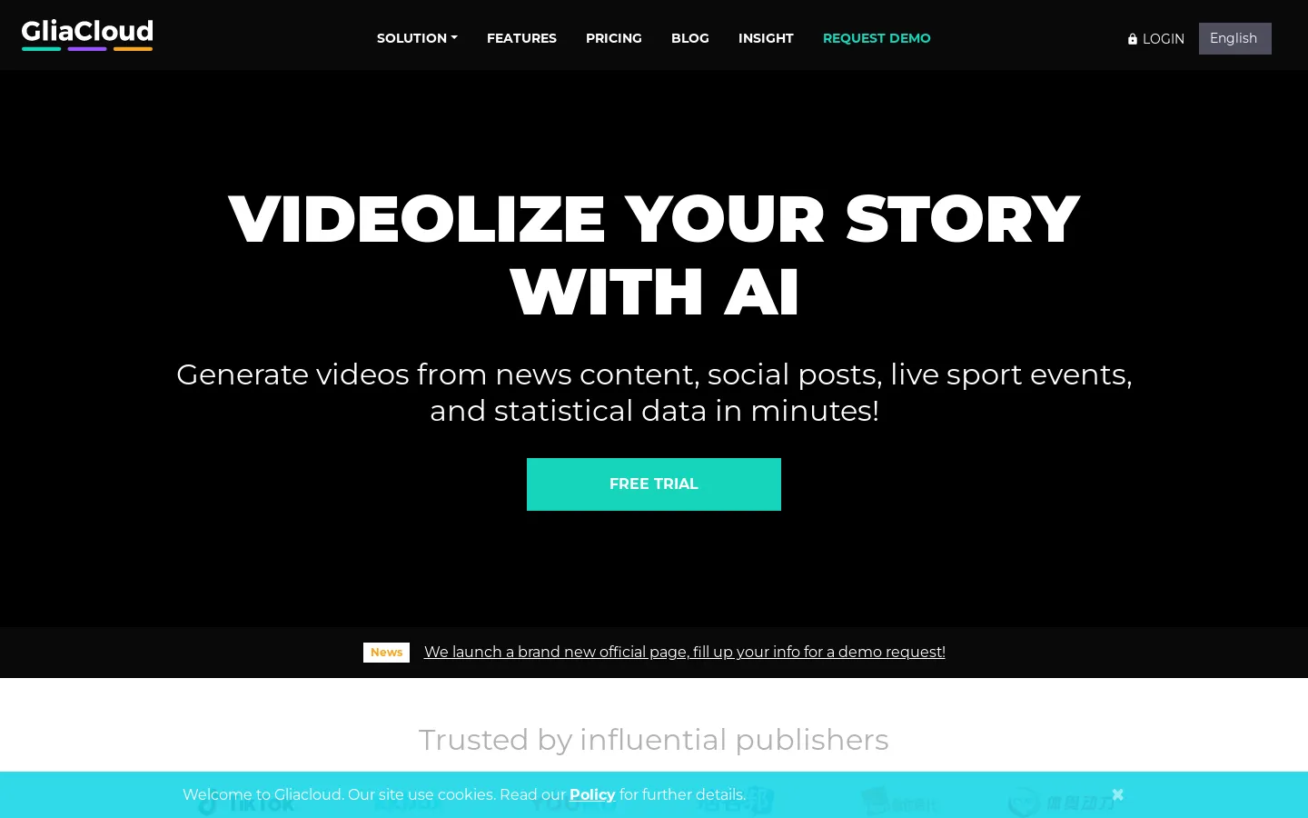 GliaStudio | Create Videos from News, Social Posts, and More with AI