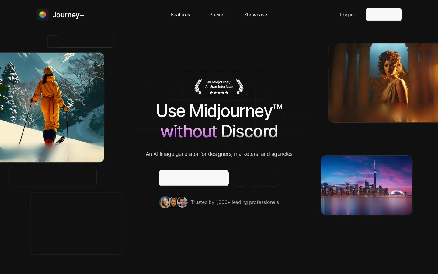 Journey+ | Use Midjourney without Discord