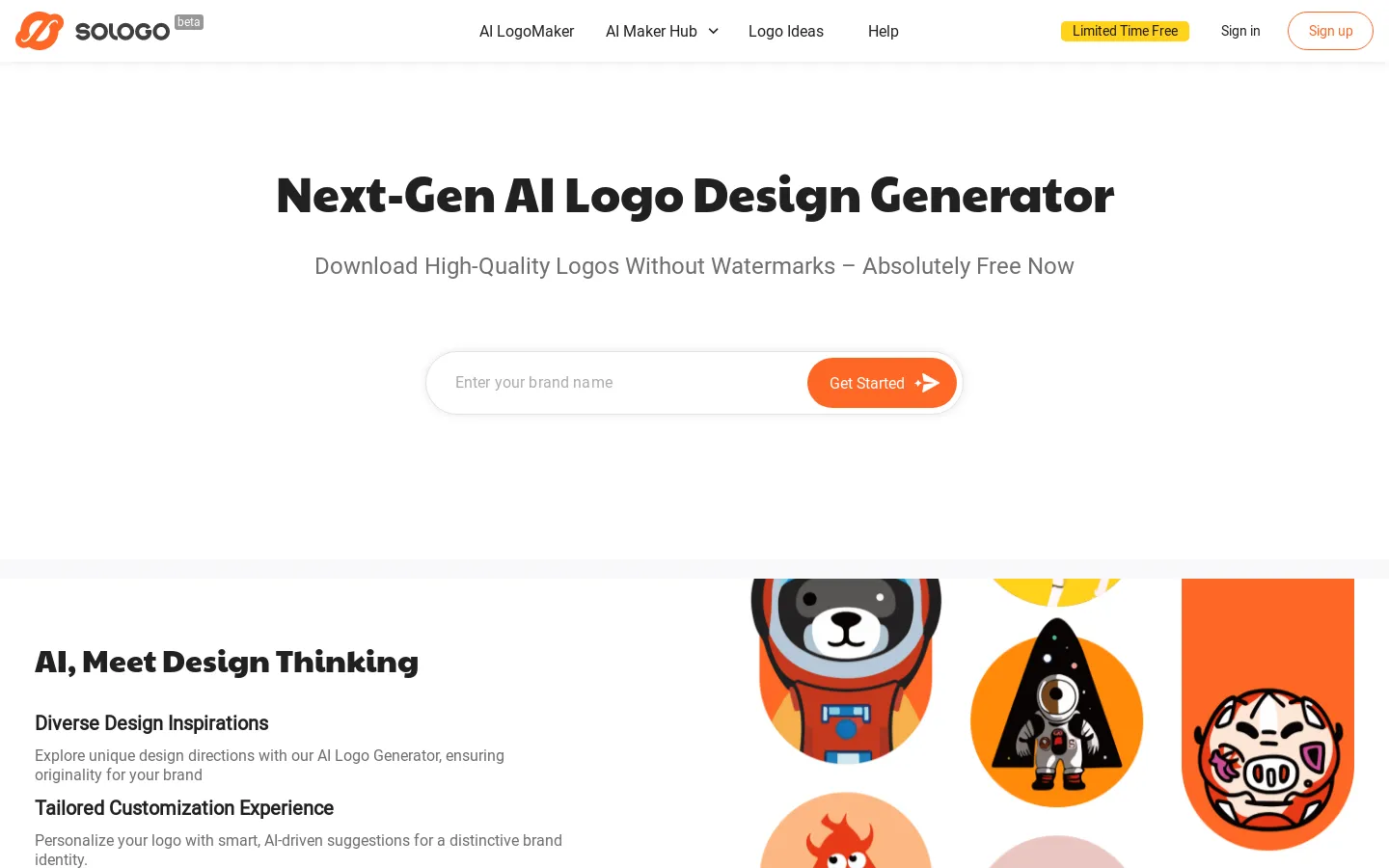 Free Logo Maker & Logo Generator with Artificial Intelligence | SologoAI