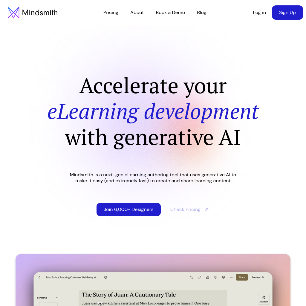 Mindsmith - eLearning development with Generative AI