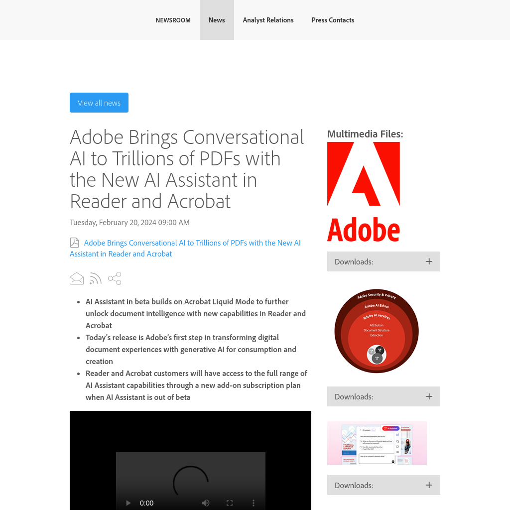 Adobe AI Assistant: Transforming PDFs with Conversational AI