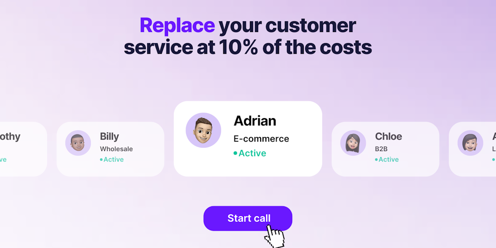 Ringly.io - Replace customer service with an AI phone agent