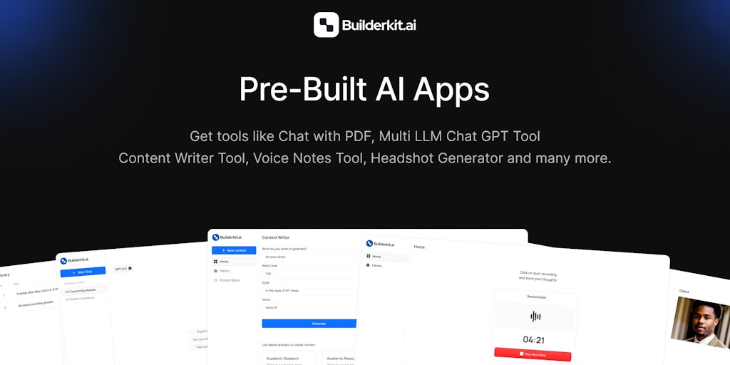 BuilderKit - Build and ship AI tools super fast