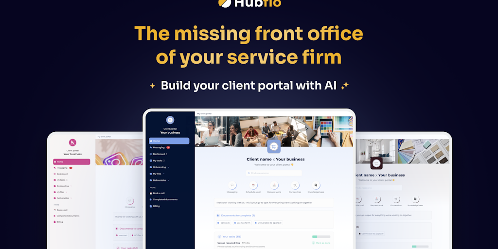 Hubflo - Streamline Operations with a Powerful Client Portal