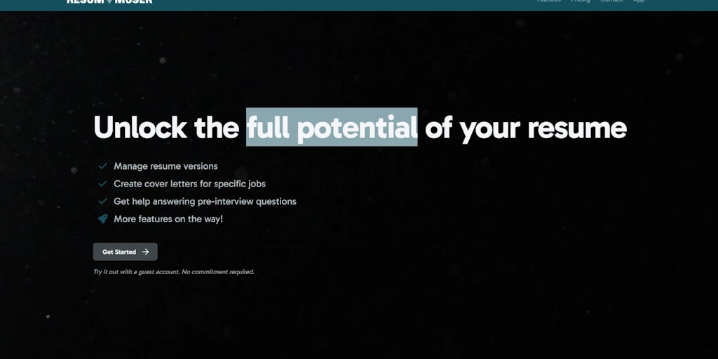 ResumeMuser - Unlock the full potential of your resume