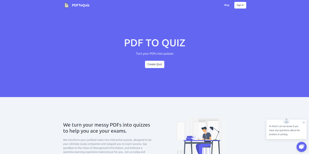 PDFToQuiz - Turn PDFs into quizzes for exam success