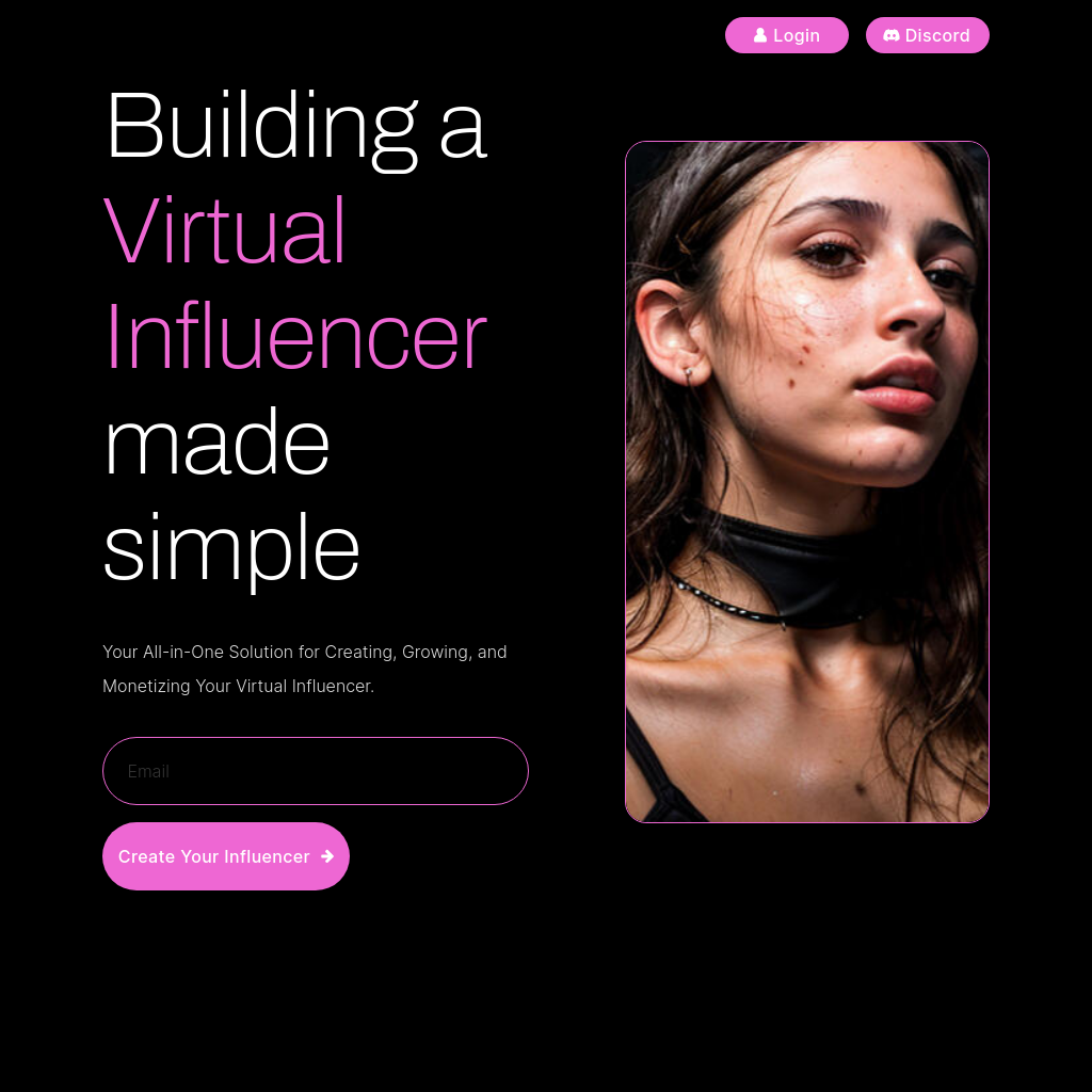 SynthLife | AI Influencer Creator | Virtual Influencer Platform