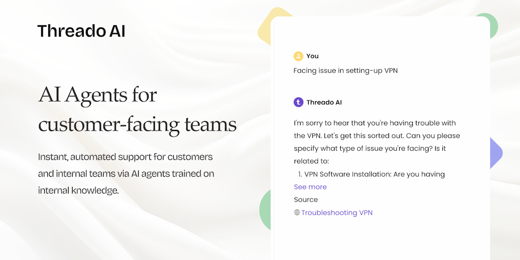 AI Agents by Threado - Instant, automated support for customers and internal teams