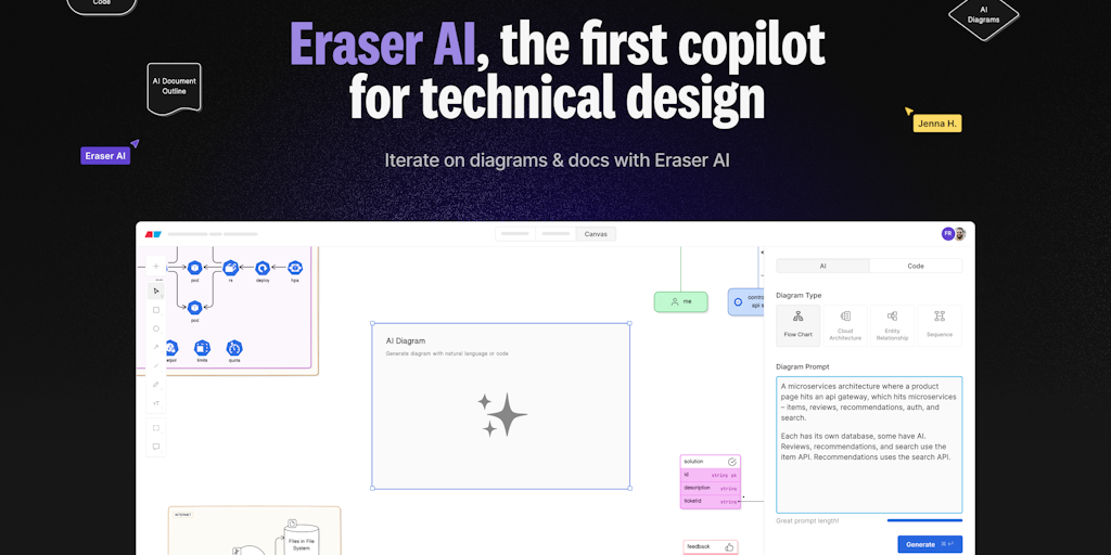 Eraser – Docs and Diagrams for Engineering Teams