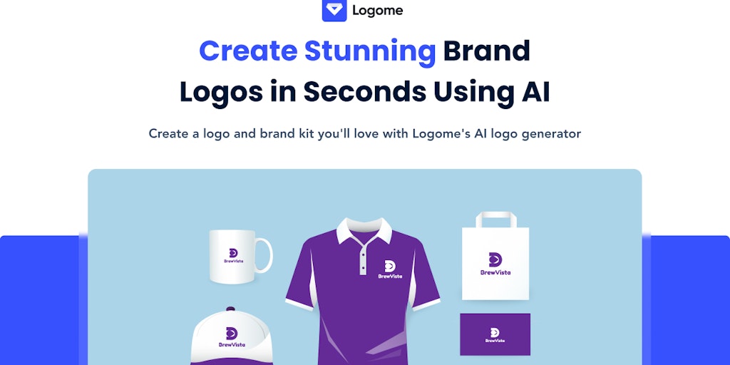 Design your stunning brand logo with AI logo generator