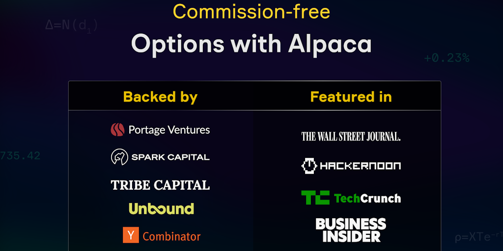 Alpaca Options API - Trade options commission-free via API
