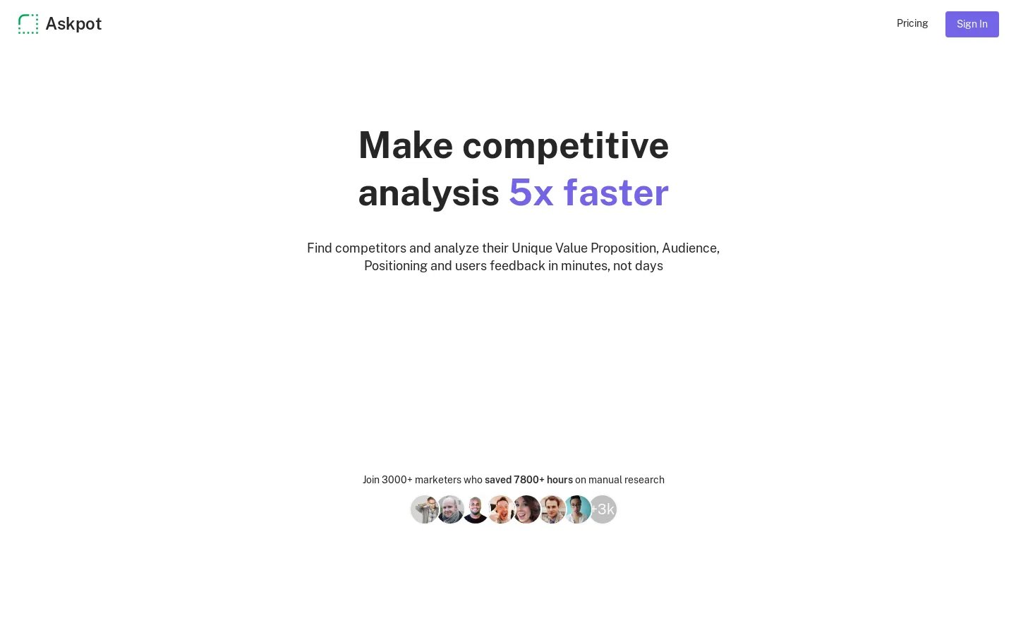 Askpot - Analyze Landing Pages with Ease