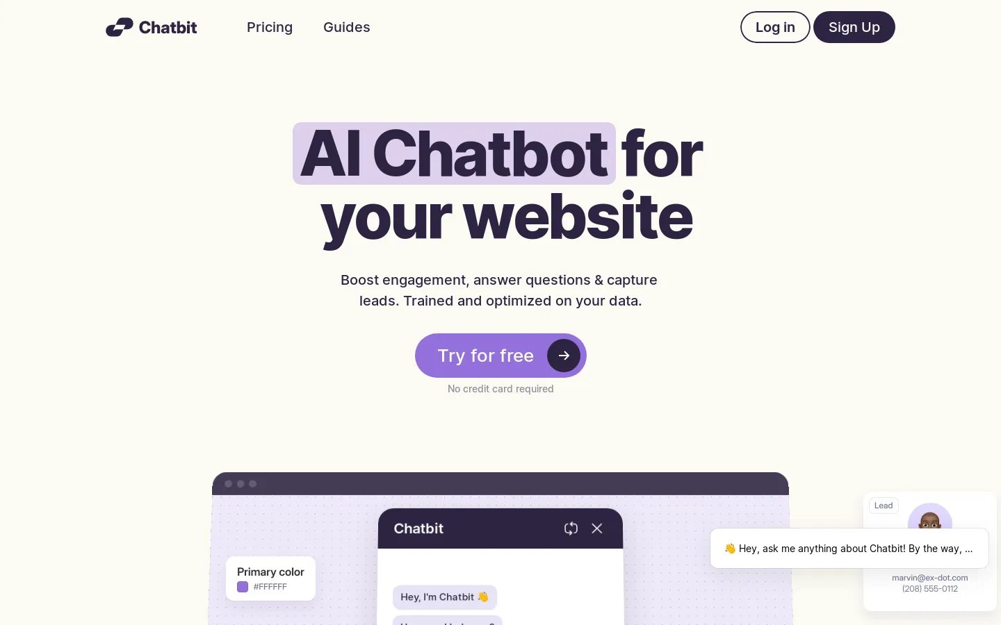 Widget Chatbit · Chatbit