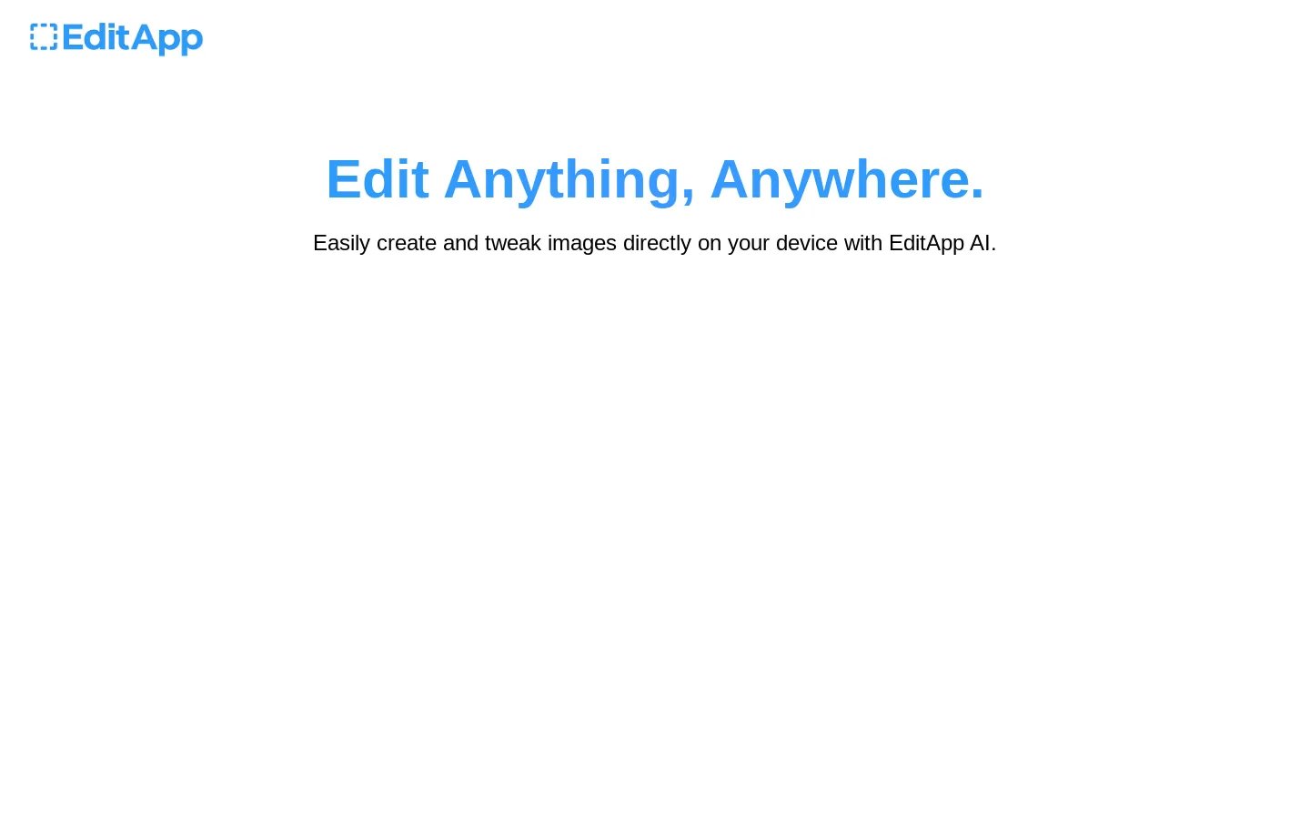 EditApp: Edit Anything with AI