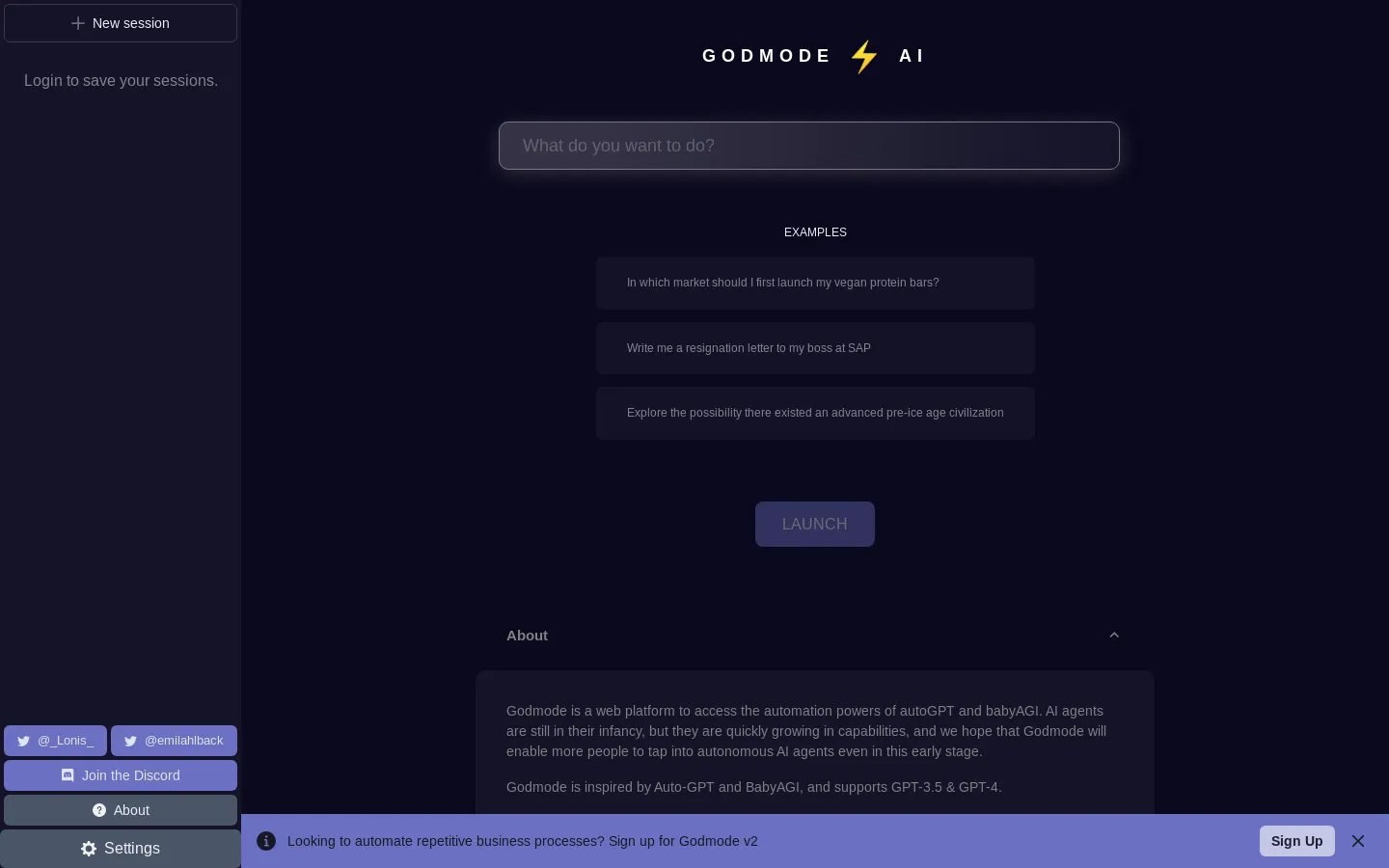 Godmode AI - Unlock the Power of AI Agents | Godmode