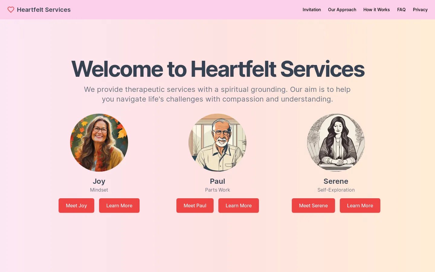 Heartfelt Services — AI Therapy for Self-Understanding and Growth