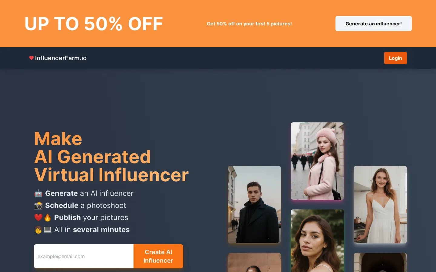 InfluencerFarm - KI Influencer Generator