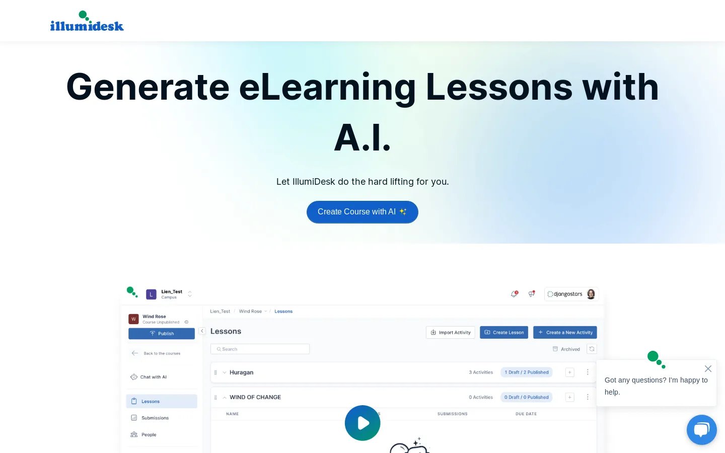 Create End to End Courses with AI | IllumiDesk