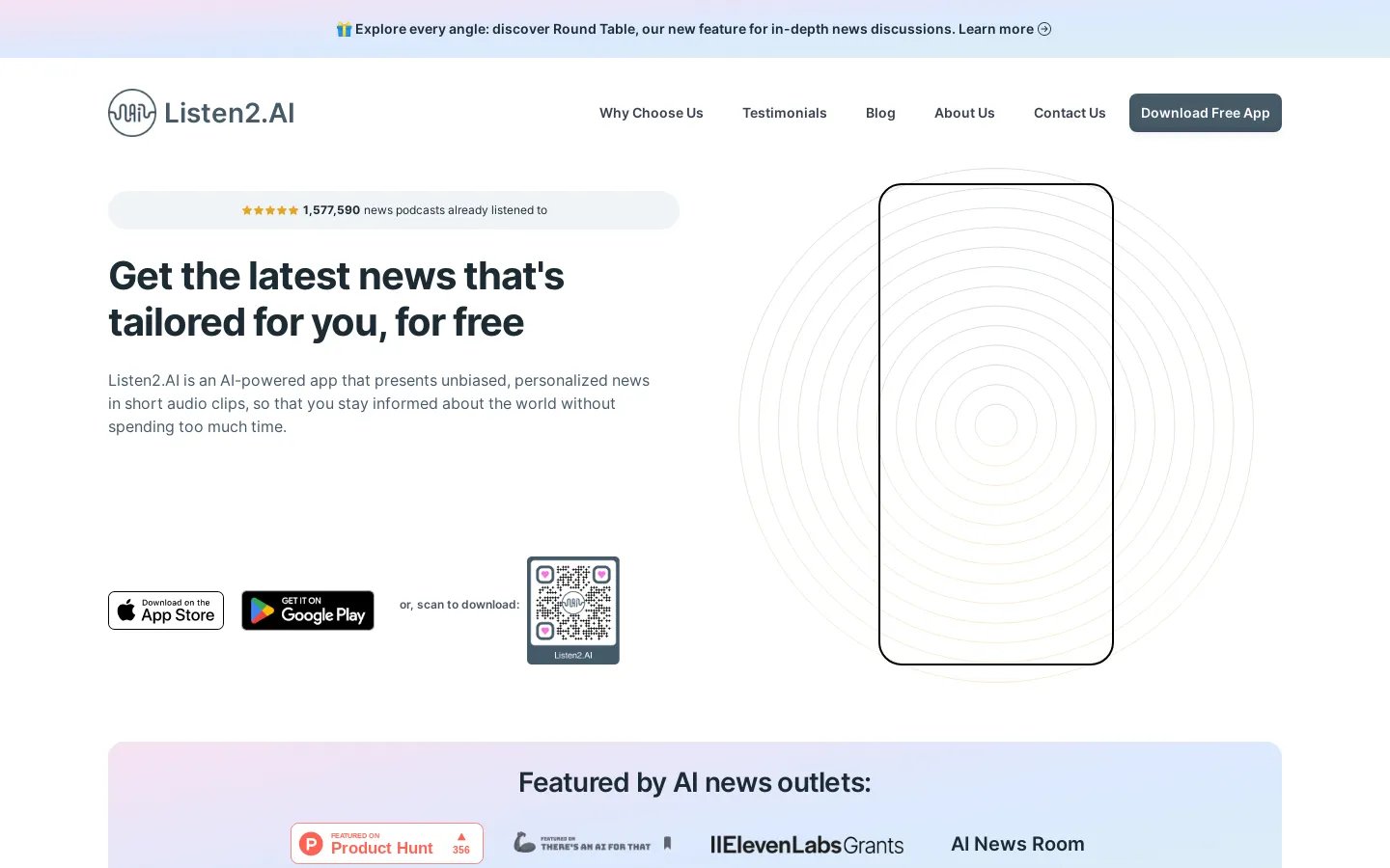 Listen2.AI - Credible Real-time News, Tailored Just For You