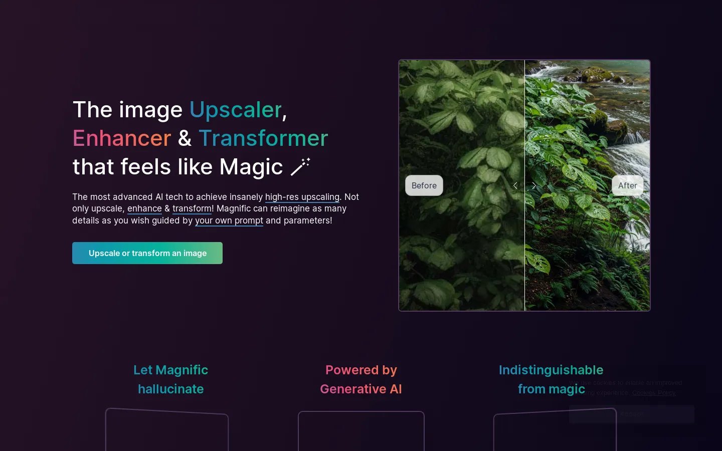 Magnific AI - The Magic Image Upscaler & Enhancer