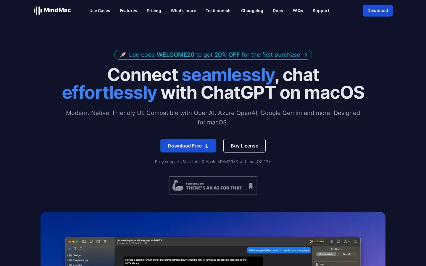 MindMac - ChatGPT クライアント for macOS