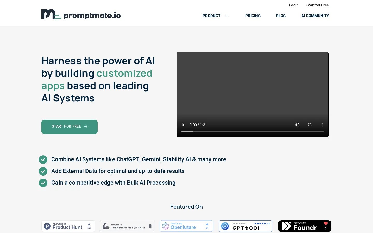 Build AI-Powered Apps with promptmate.io