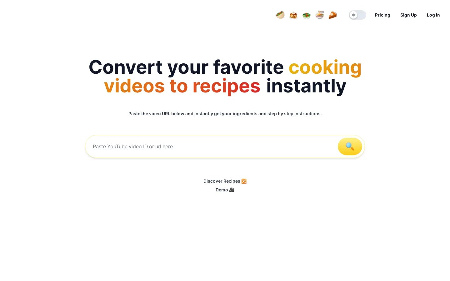 Reel2Recipe - Быстрый Конвертер Видео в Рецепты