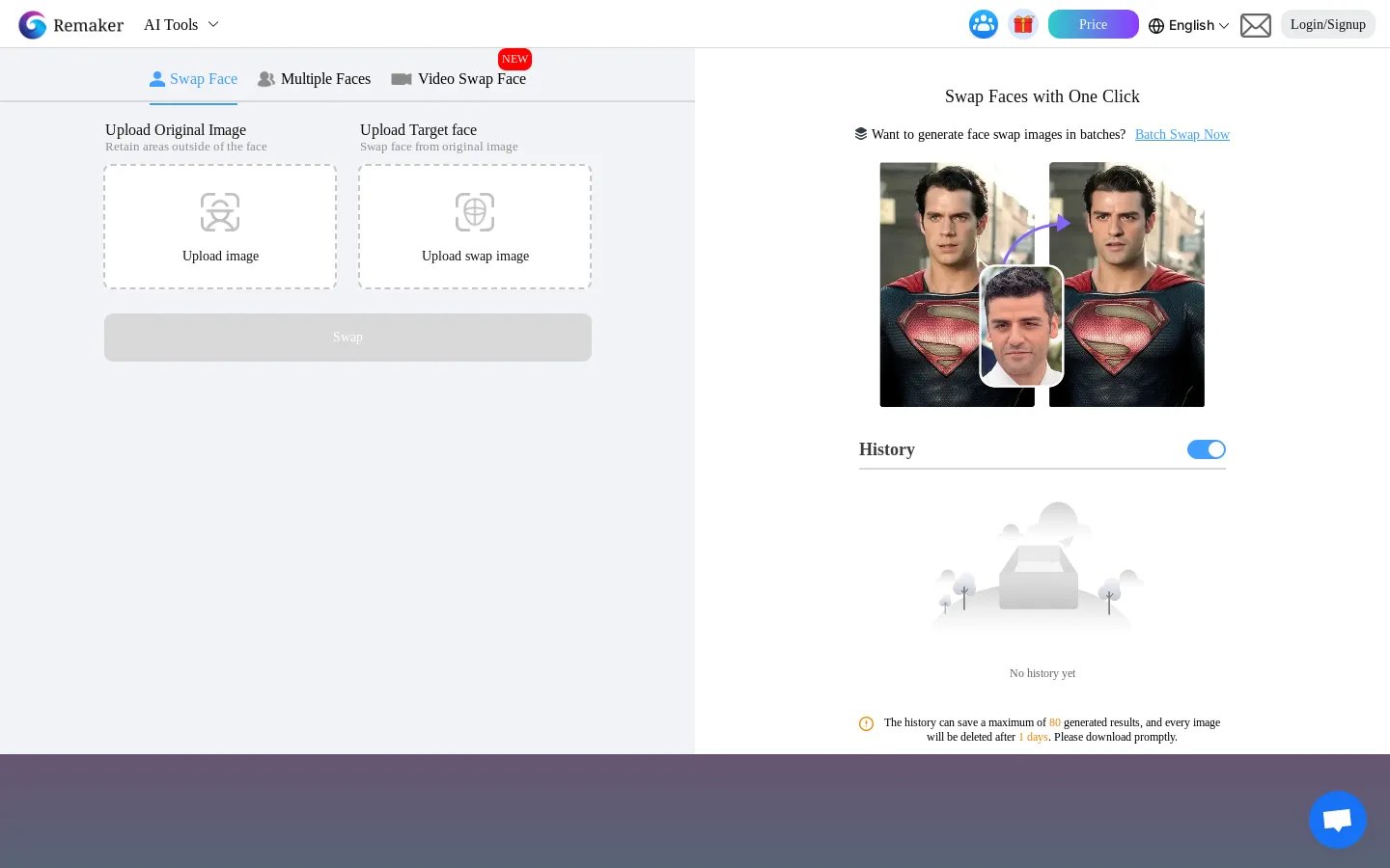 FaceVary: Intercambio de Caras Gratis Online