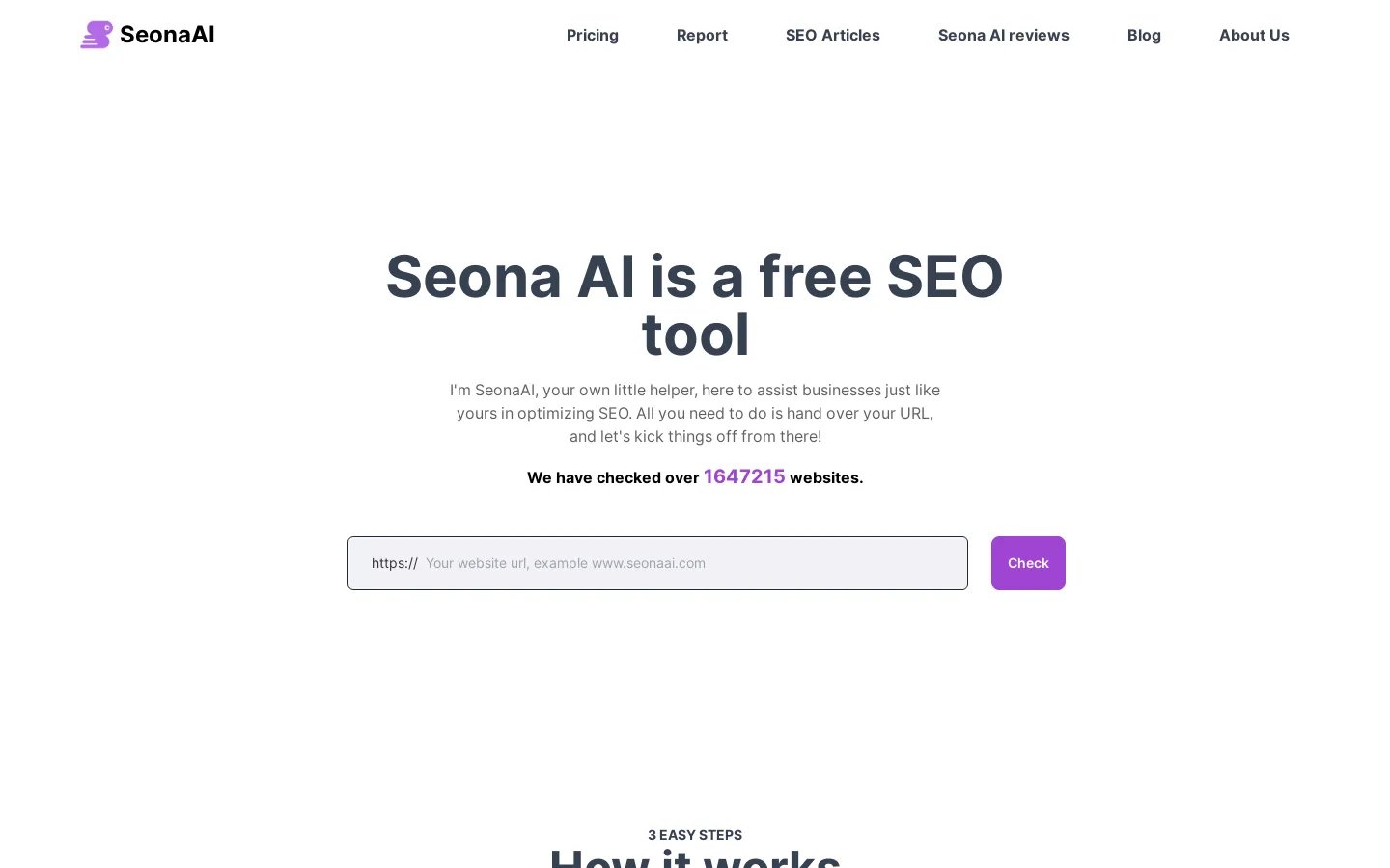 Seona AI - 免费的 SEO 审核工具