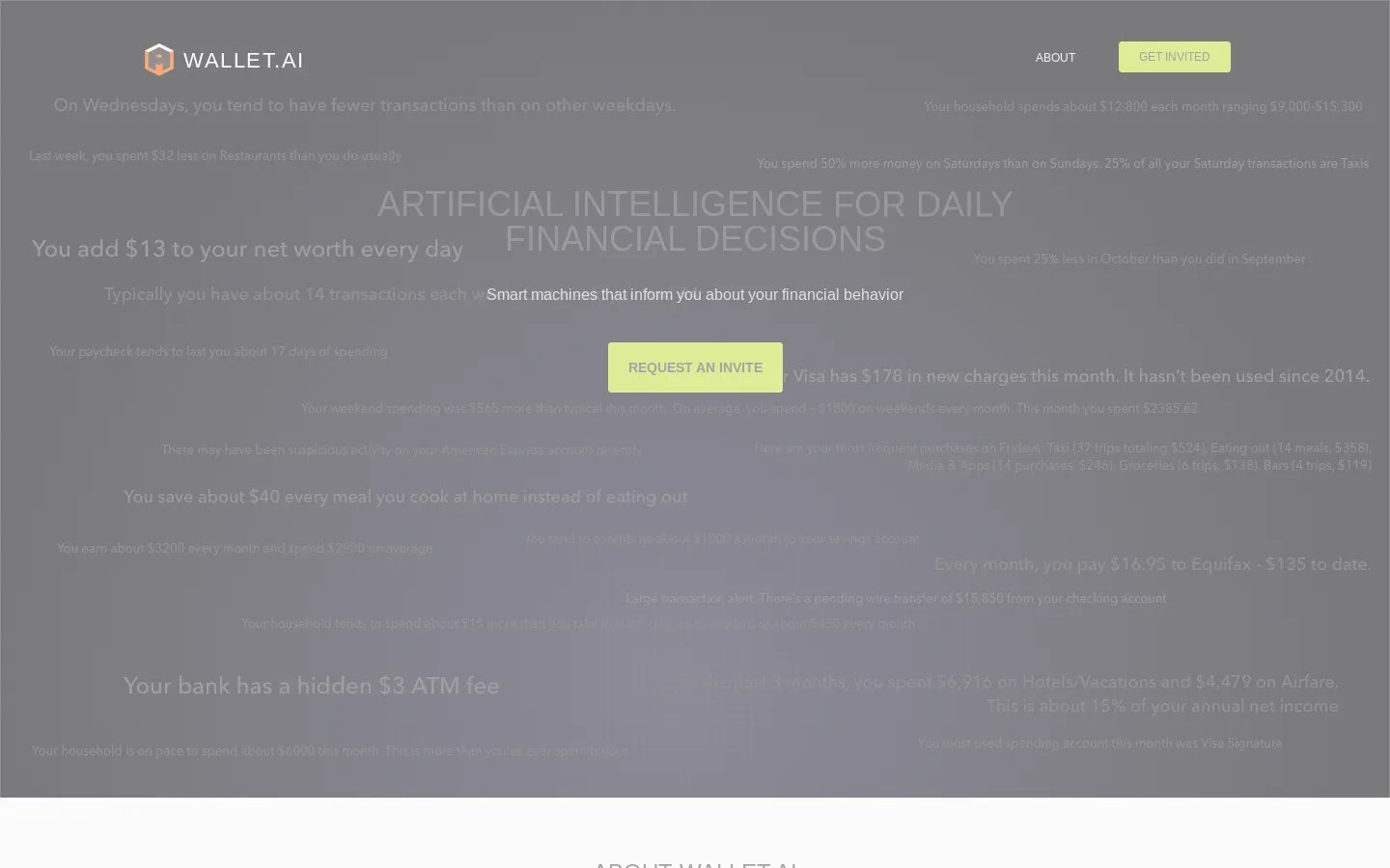 wallet.AI - Artificial Intelligence for Daily Financial Decisions