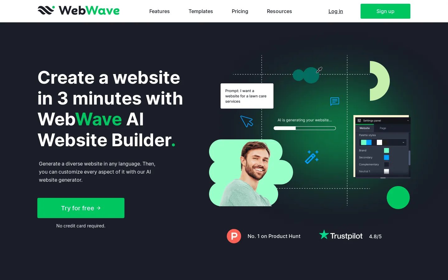 WebWave AI Website Builder | Create Your Custom 3-Minute Website