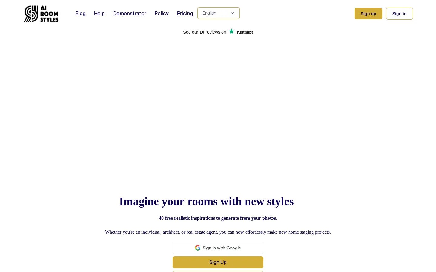 AI Room Styles - Virtual Home Staging avec IA: Styles & Couleurs