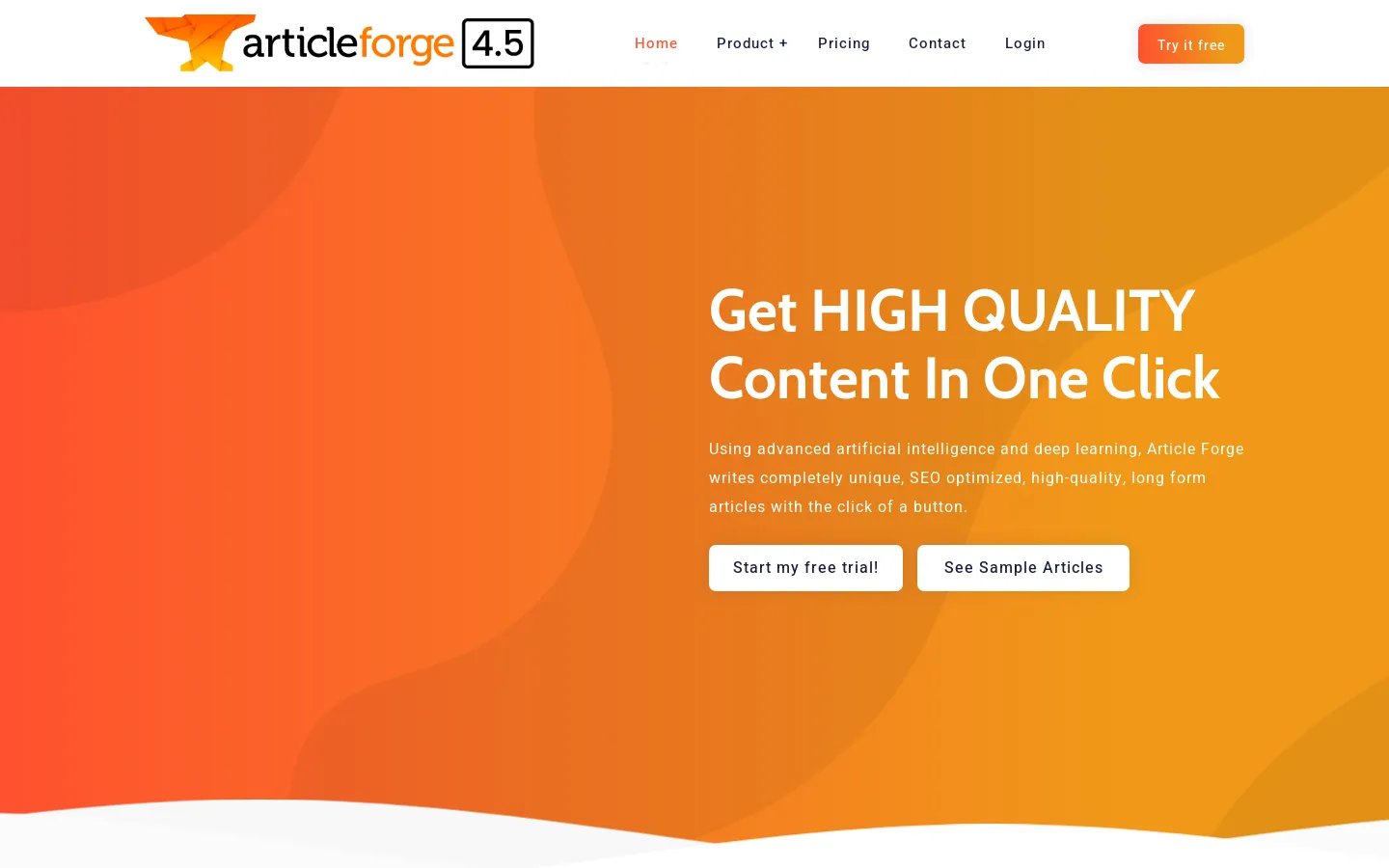 AI Content Generator - Article Forge: Create High-Quality, Unique Articles in Minutes
