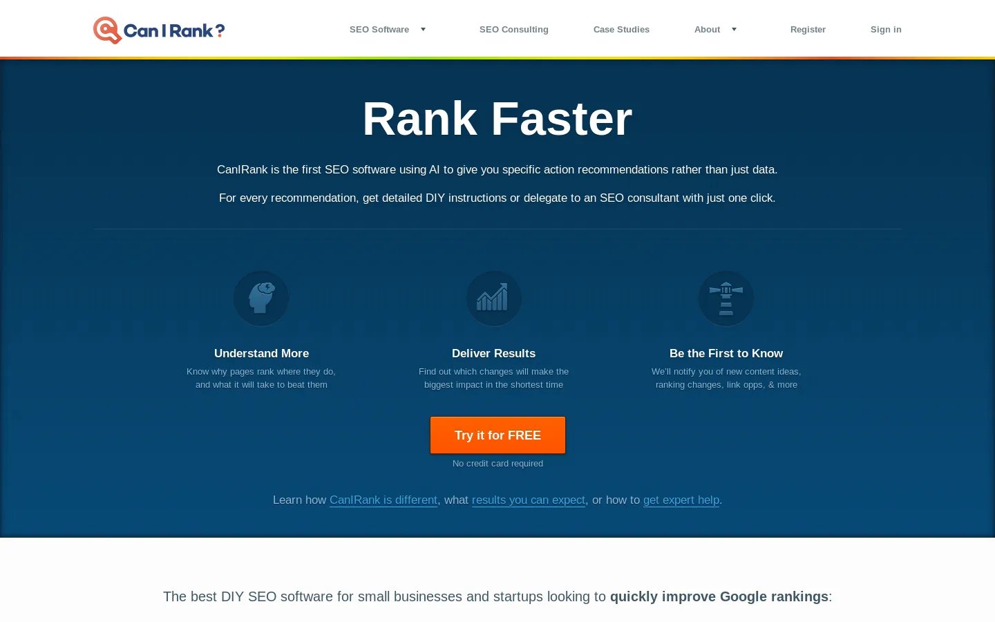 CanIRank: Melhor Software SEO para Pequenas Empresas