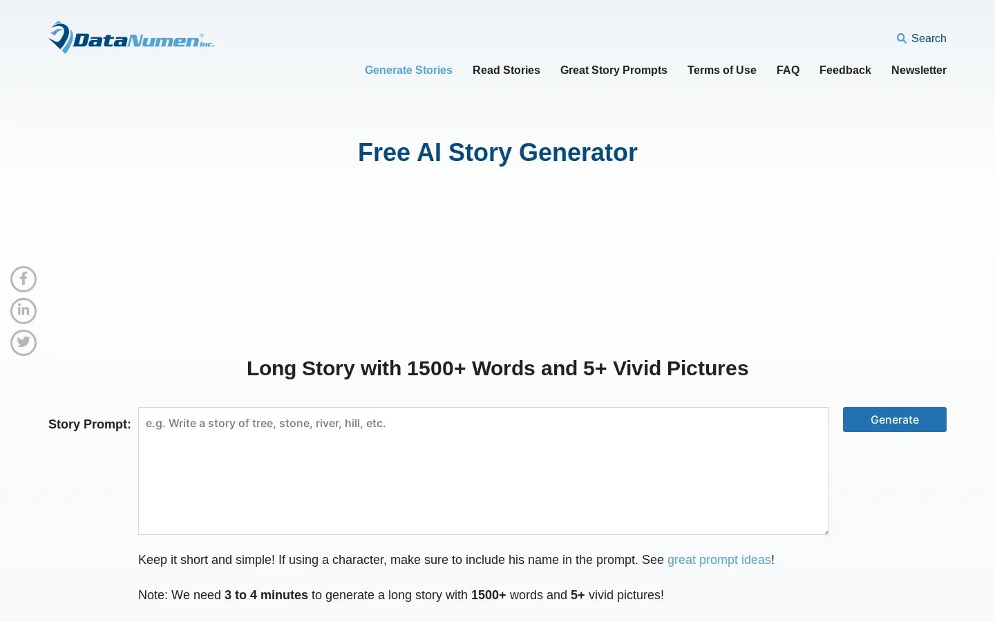 AI Story Generator - Create Free, Unlimited Stories