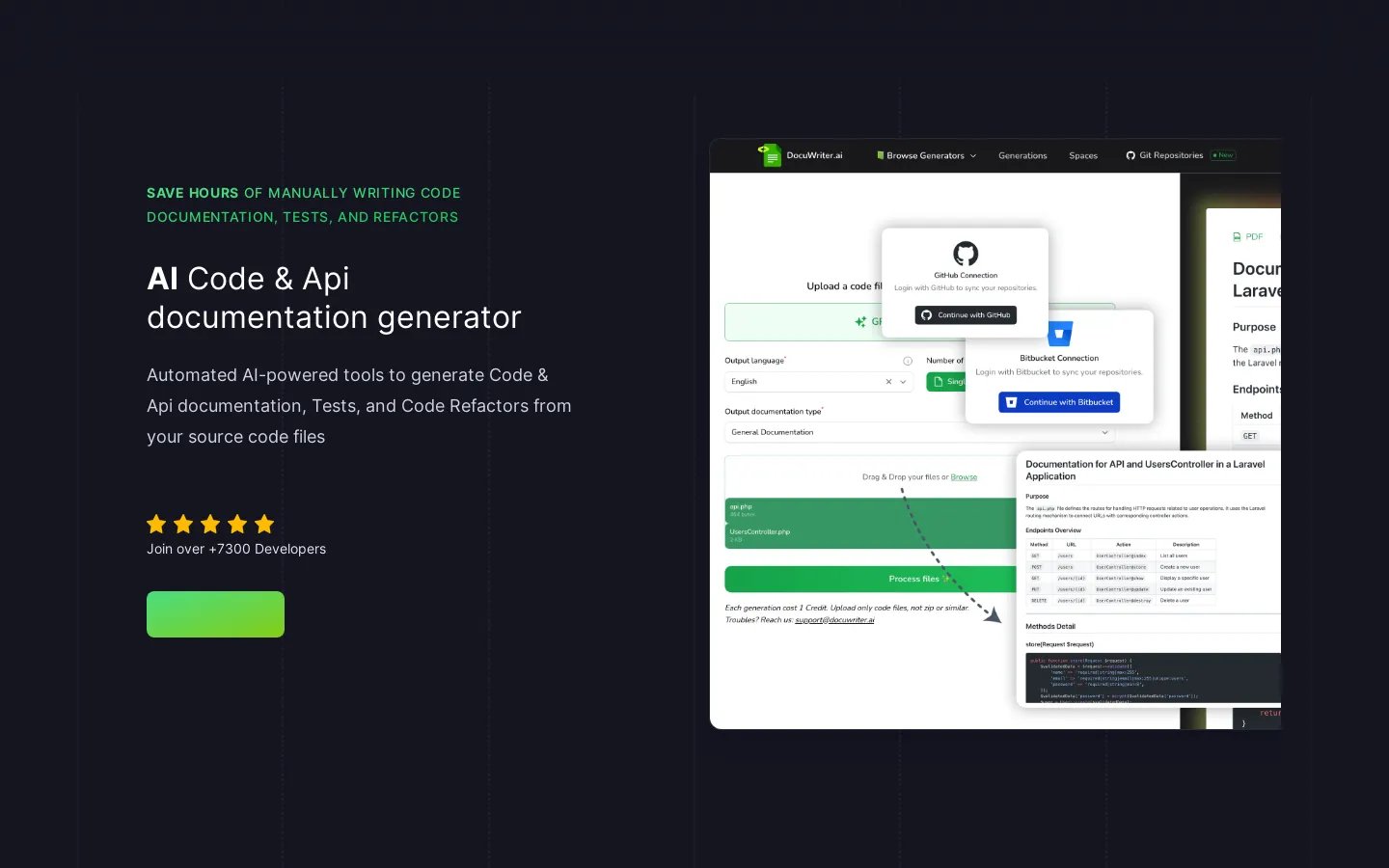 DocuWriter.ai - AI Tools for Automated Code & API Documentation, Testing, & Refactoring