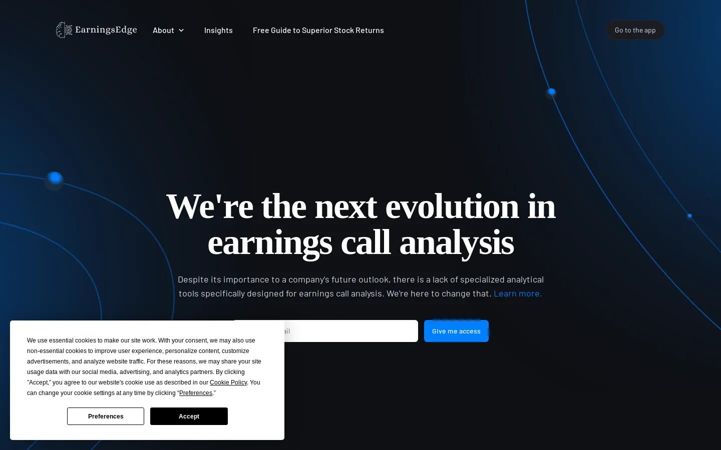 EarningsEdge.ai | Превосходный анализ телефонных конференций по прибыли