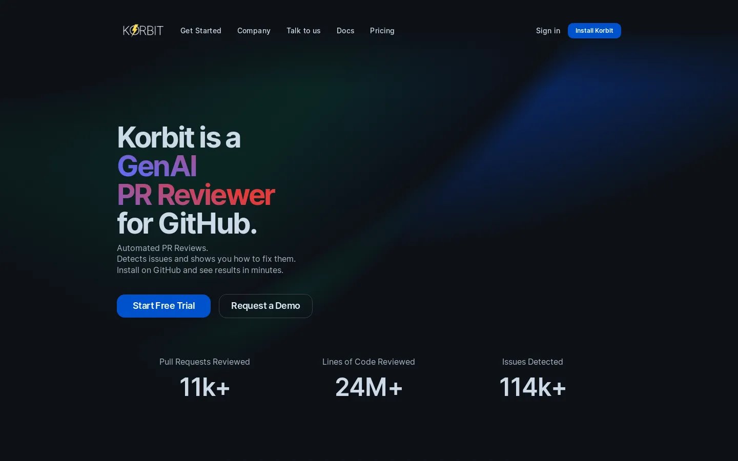 Korbit: Revisão de código com IA para GitHub