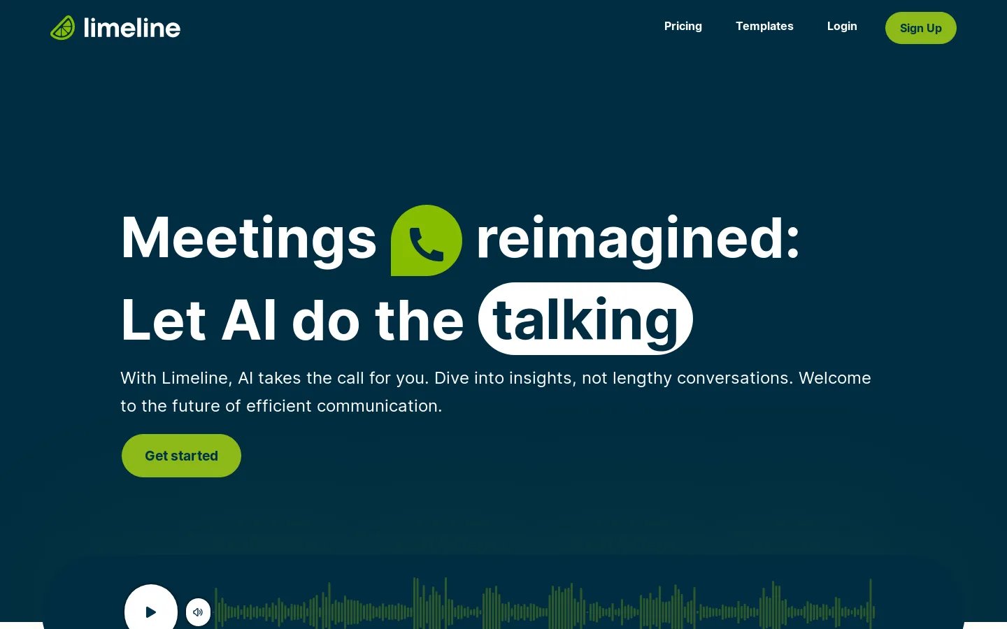 Limeline: Reimagine Meetings com IA | Colete Insights em Segundos