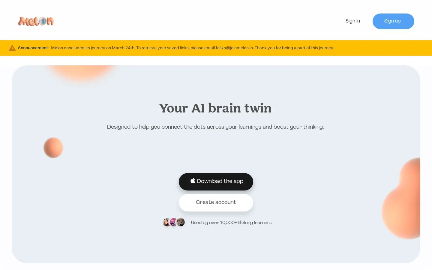 Melon | Boost Your Thinking with Your AI Brain